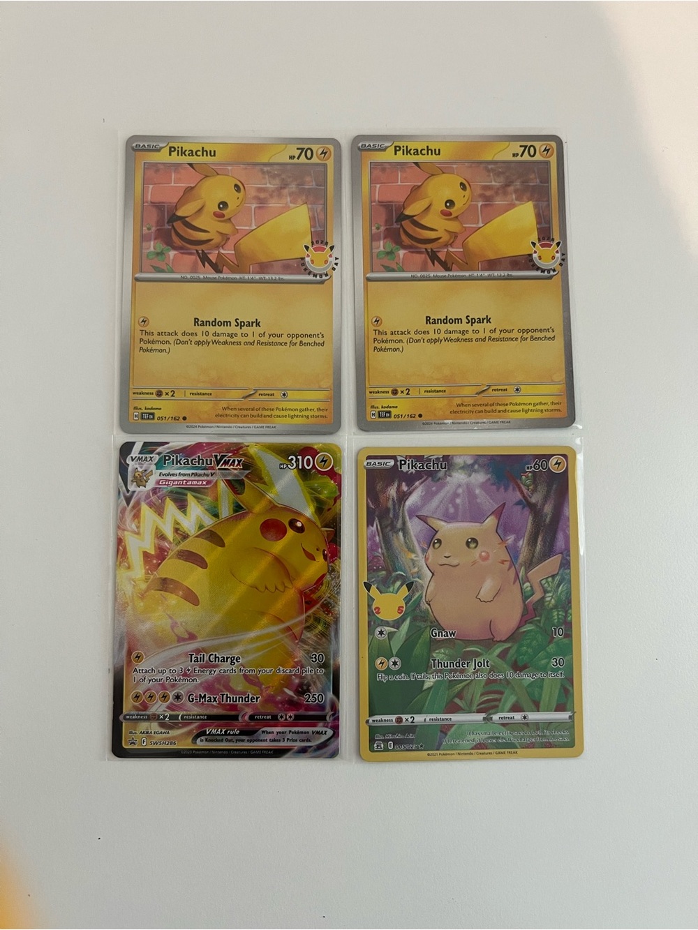 Pikachu Pokémon Card Lot - mint condition